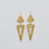 Boucles d'oreille en argent doré - 5.5cm