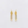 Boucles d'oreille en argent doré