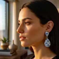 Boucles d'oreilles "Azulejos"