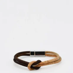 Bracelet en liège bicolore