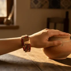 Bracelet en liège 4 lanières