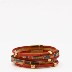 Bracelet en liège 4 lanières