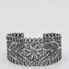 Bracelet manchette en argent oxydé
