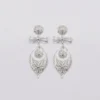 Brincos À Princesa I Boucles d'oreille en argent - 9cm