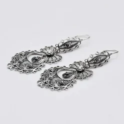 Brincos À Princesa I Boucles d'oreille en argent - 5.5cm