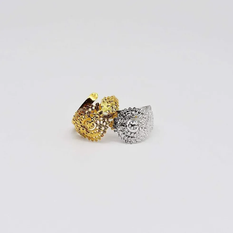 Brincos À Rainha I Bague en argent