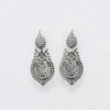 Brincos À Rainha I Boucles d'oreille en argent - 6.5cm