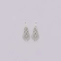 Brincos À Rainha I Boucles d'oreille en argent - 2.5cm