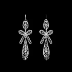 Brincos À Rei I Boucles d'oreille en argent - 6.5cm