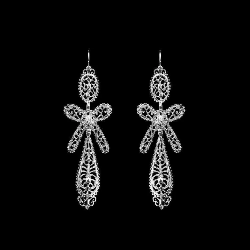 Brincos À Rei I Boucles d'oreille en argent - 6.5cm