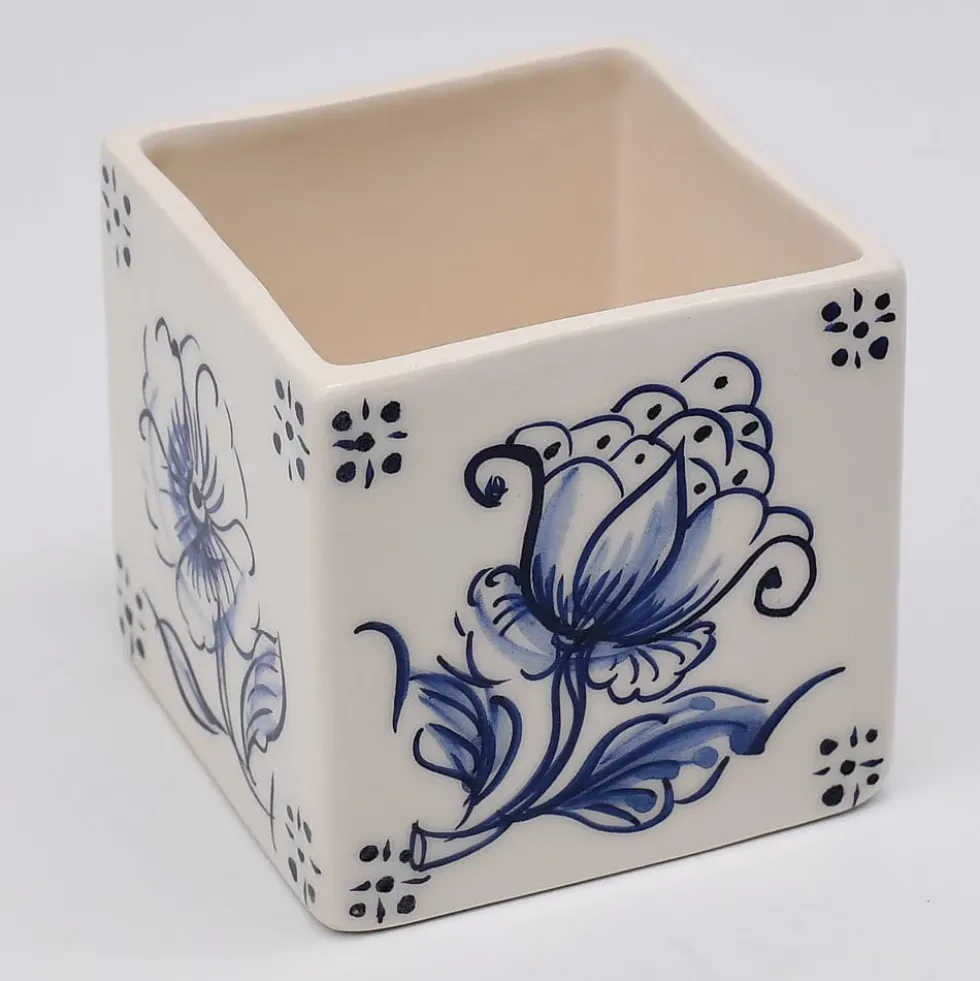 Cache pot en céramique "Azulejos" - 8cm (4 motifs)