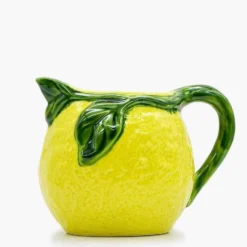 Carafe en céramique en forme de citron