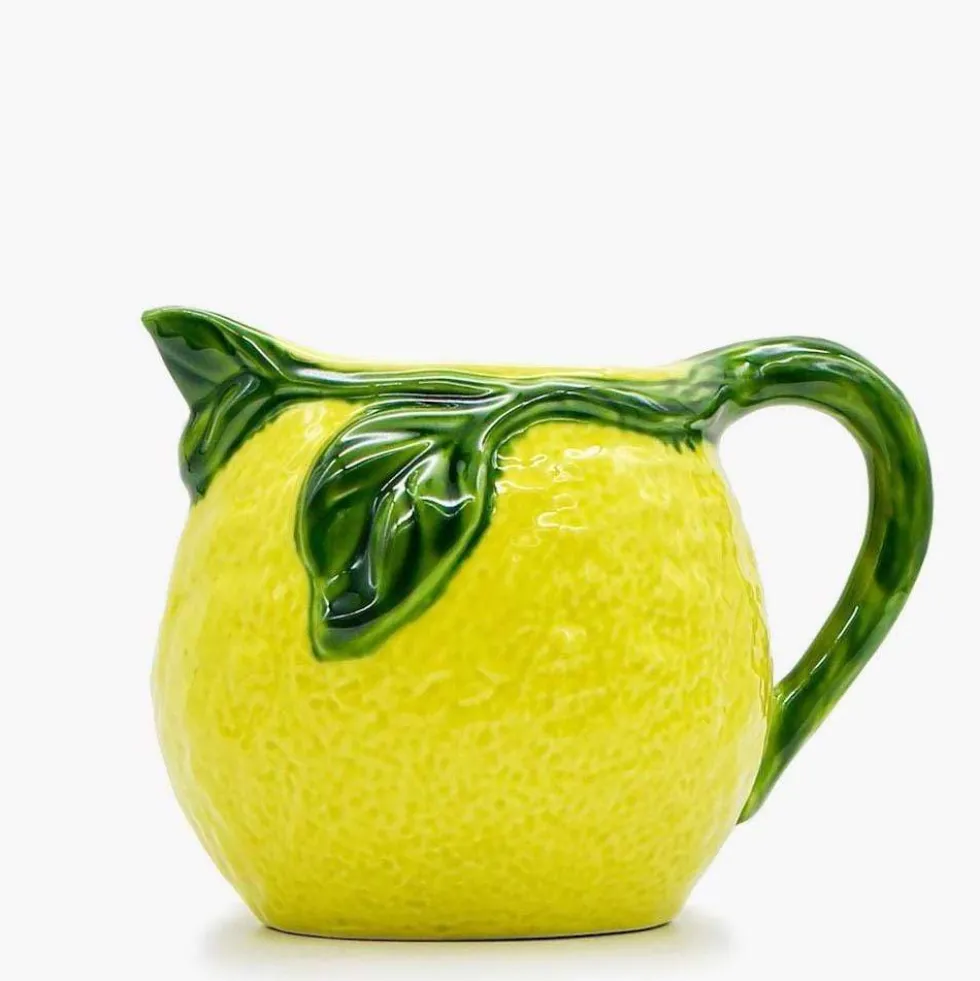 Carafe en céramique en forme de citron