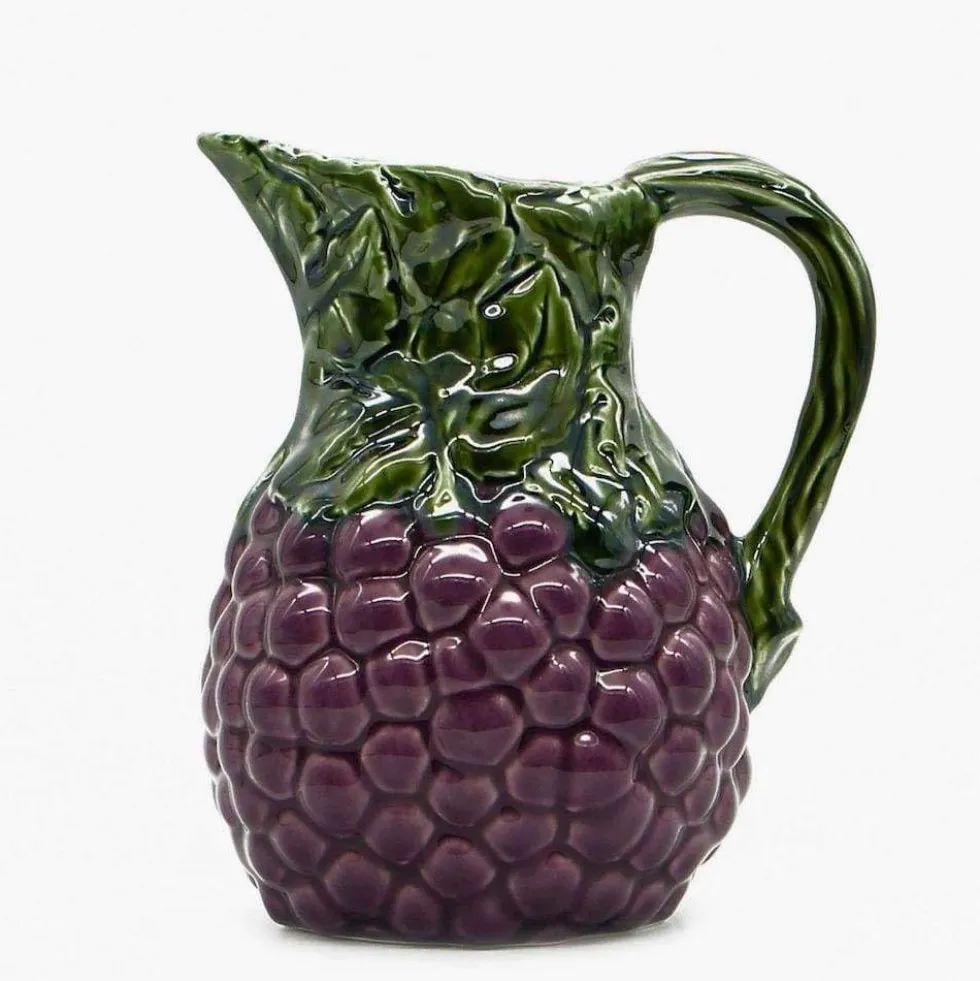 Carafe en céramique "Uvas" - Mauve