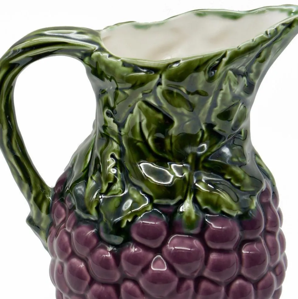 Carafe en céramique "Uvas" - Mauve