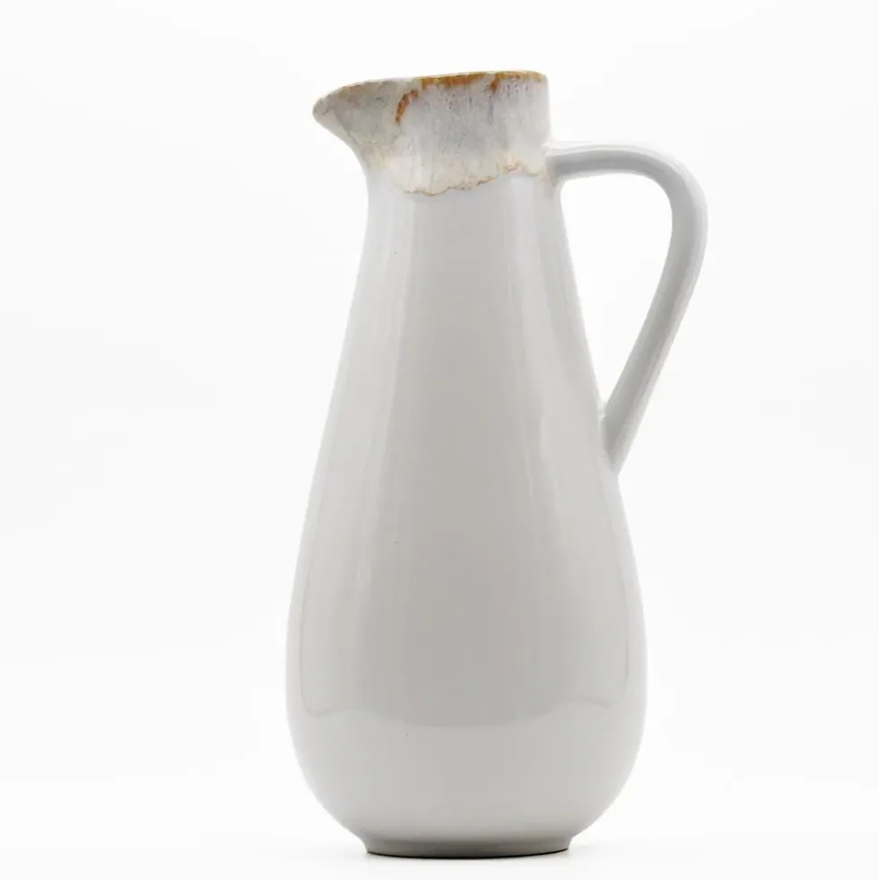Carafe en grès "Taormina" - Blanche