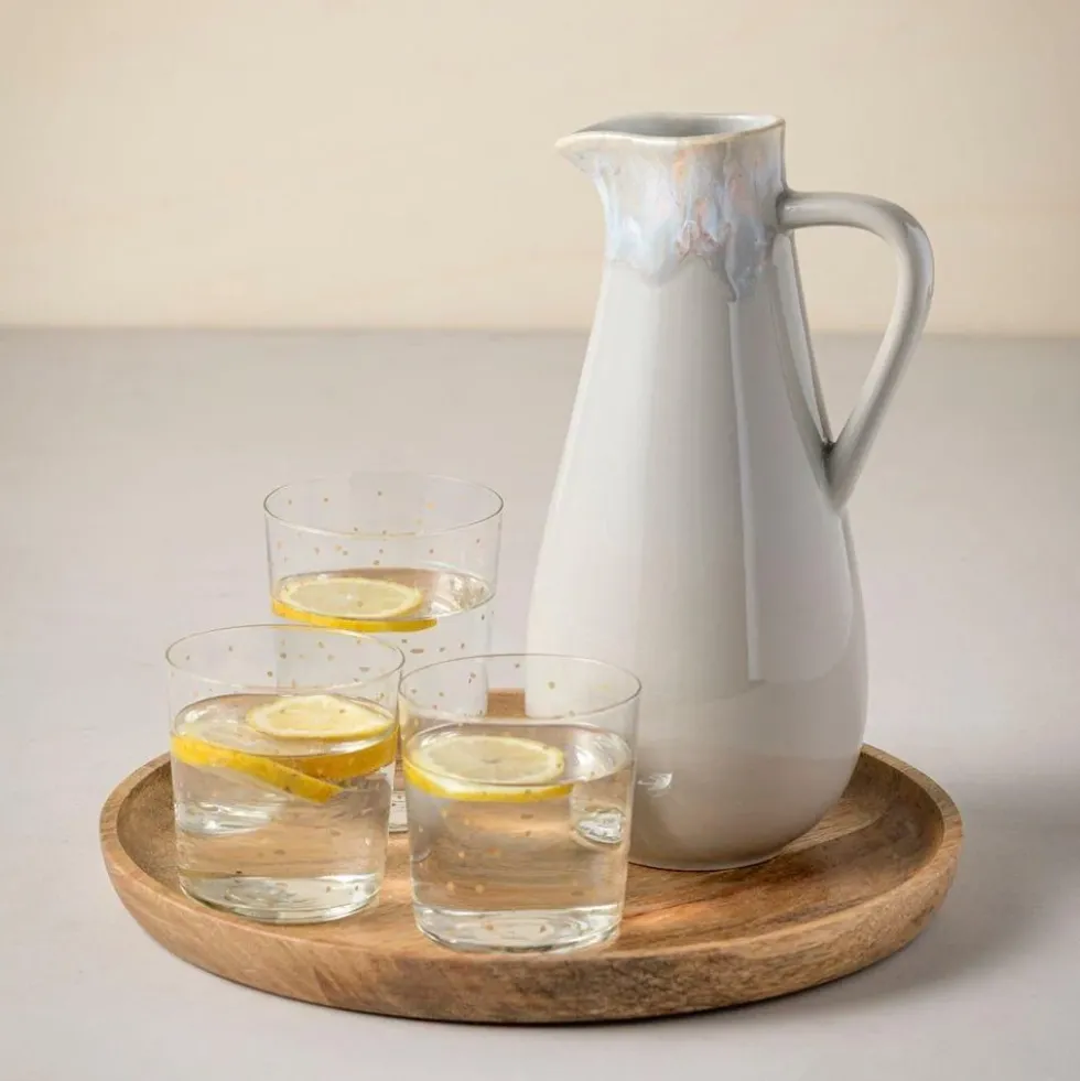 Carafe en grès "Taormina" - Blanche