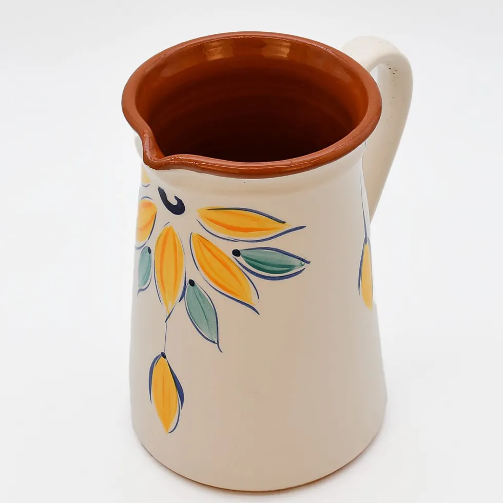 Carafe en terre cuite - Jaune