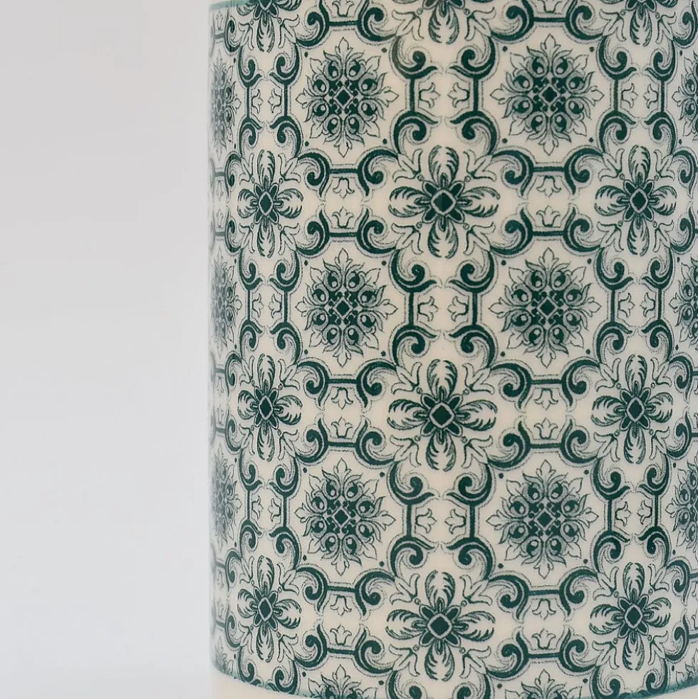 Carafe à huile en céramique "Padrão" - Verte