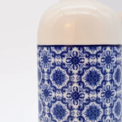 Carafe à huile en céramique "Padrão" - Bleu