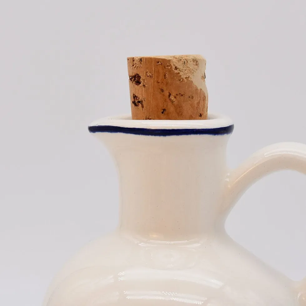 Carafe à huile en céramique "Padrão" - Bleu