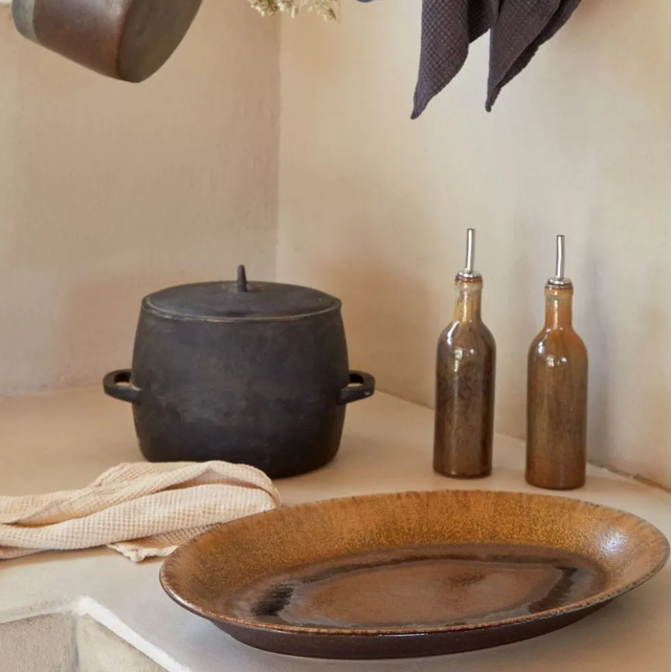 Carafe à huile en grès “Poterie”