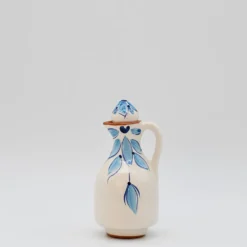 Carafe à huile en terre cuite- Turquoise