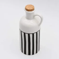 Carafe à huile rayée