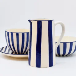 Carafe rayée "Costa Nova Mar" - Bleu
