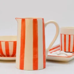 Carafe rayée "Costa Nova Mar" - Rouge
