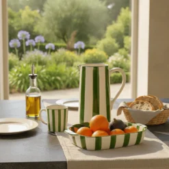 Carafe rayée "Costa Nova Mar" - Vert