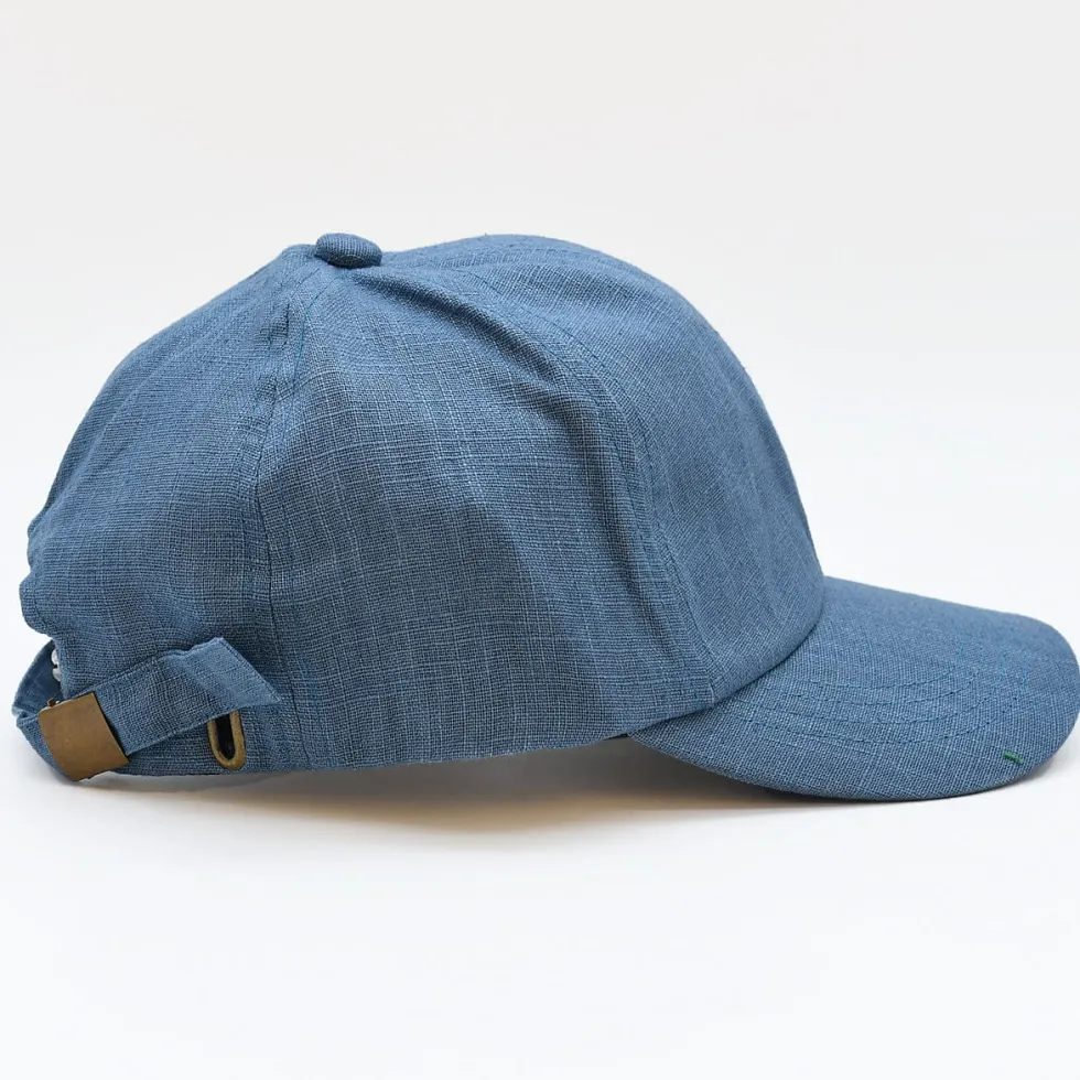 Casquette en lin - Bleu