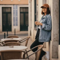Casquette en lin - Camel