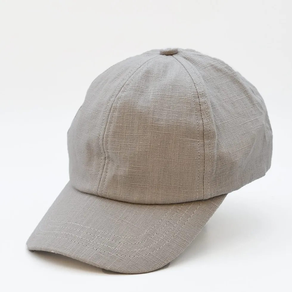 Casquette en lin - Gris
