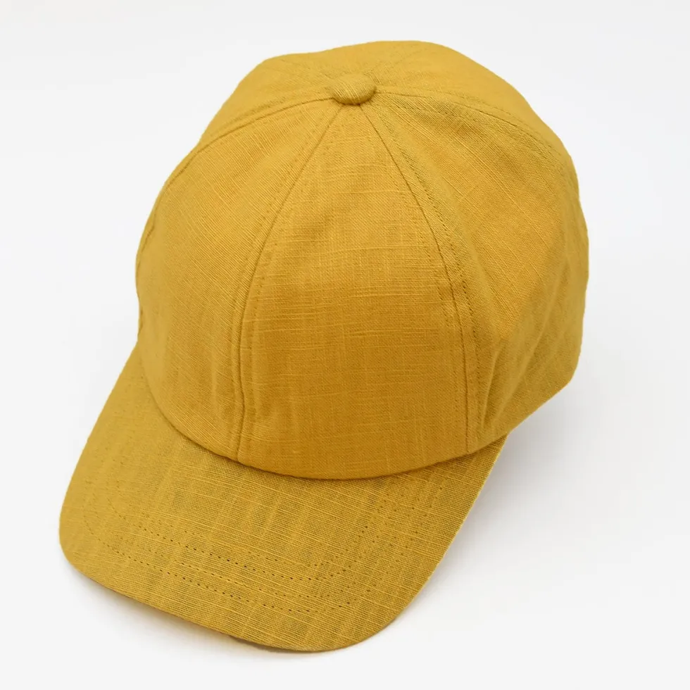 Casquette en lin - Ochre