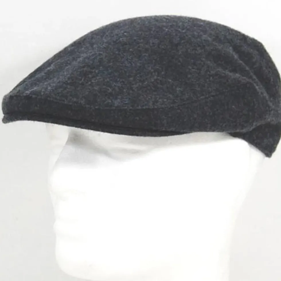 Casquette portugaise en laine anthracite