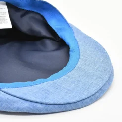 Casquette portugaise en lin - Bleue