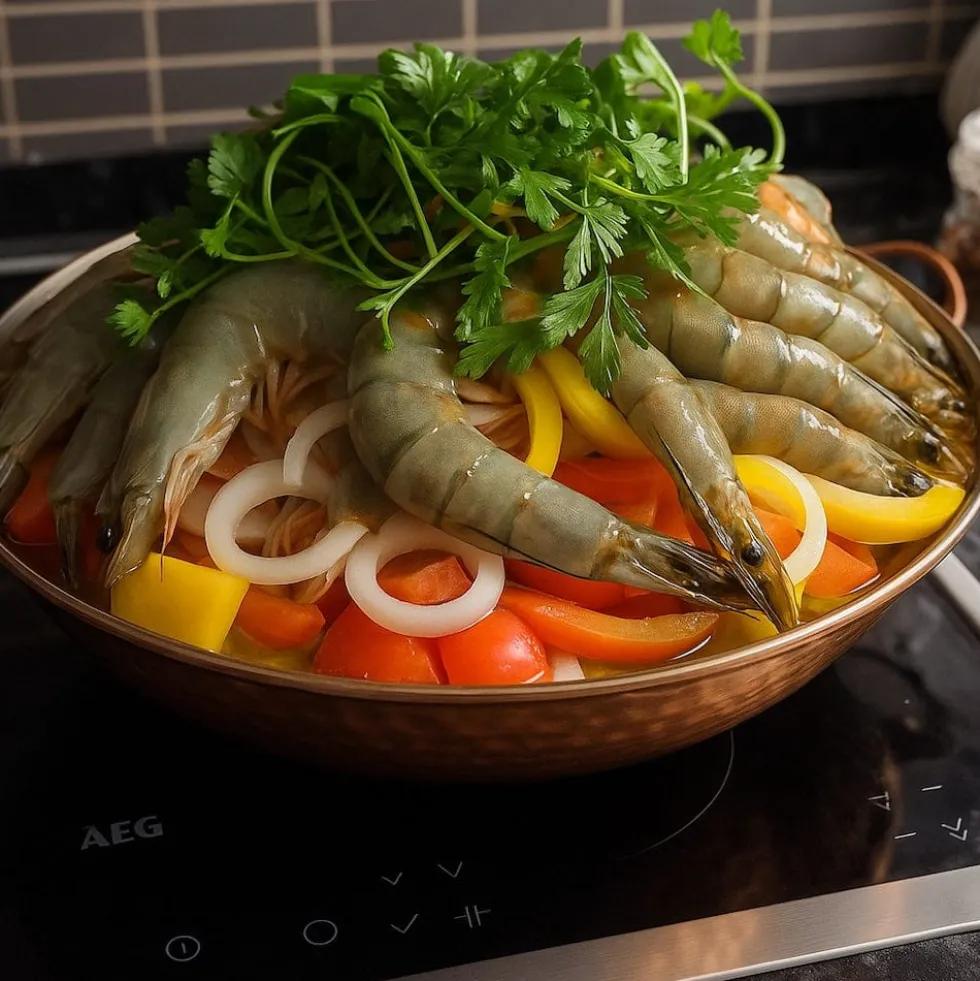 Cataplana en cuivre 2 à 3 couverts - 24cm