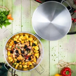 Cataplana en inox 3/4 couverts