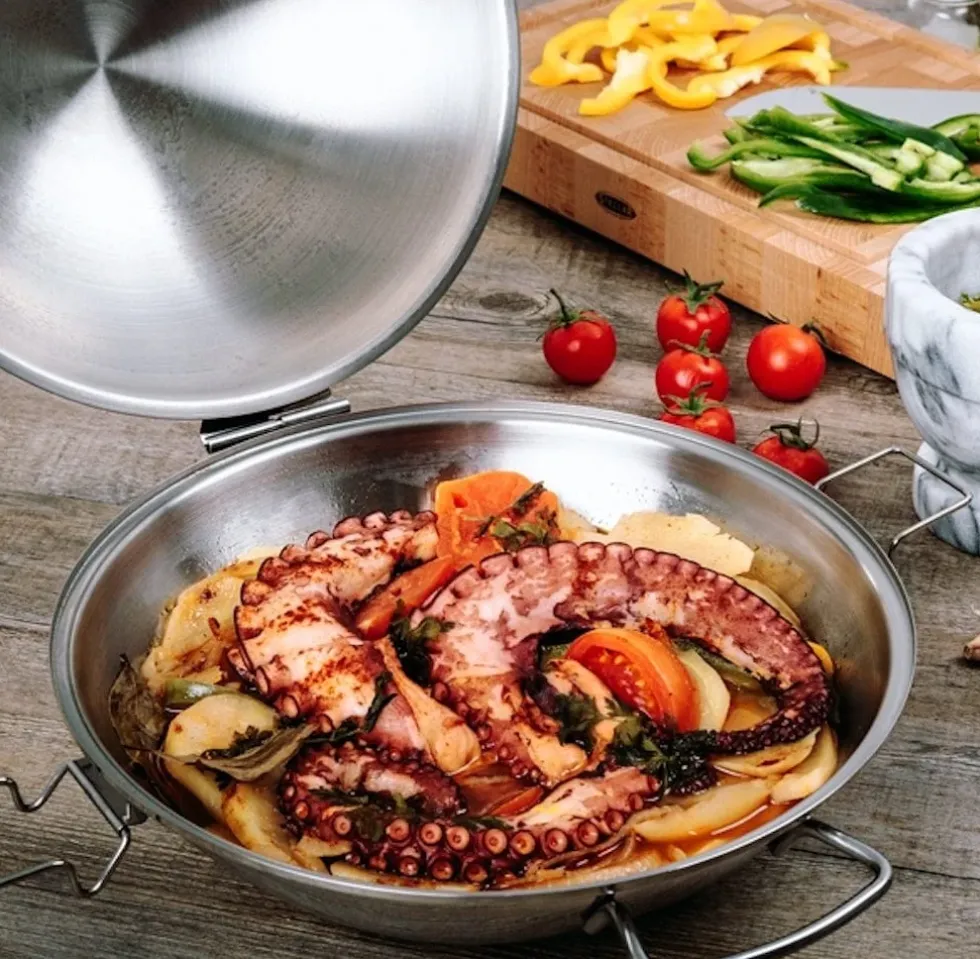 Cataplana en inox 3/4 couverts