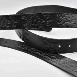 Ceinture en cuir noir