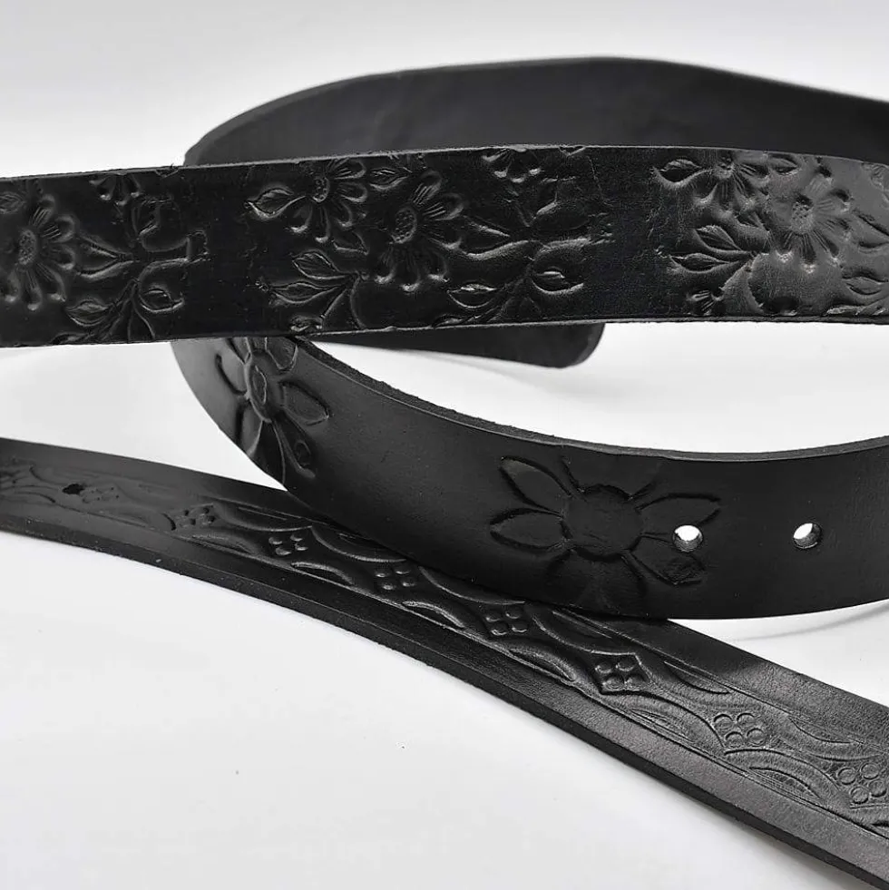 Ceinture en cuir noir