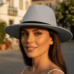 Chapeau en coton - Gris