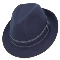 Chapeau en feutre Fedora - Bleu