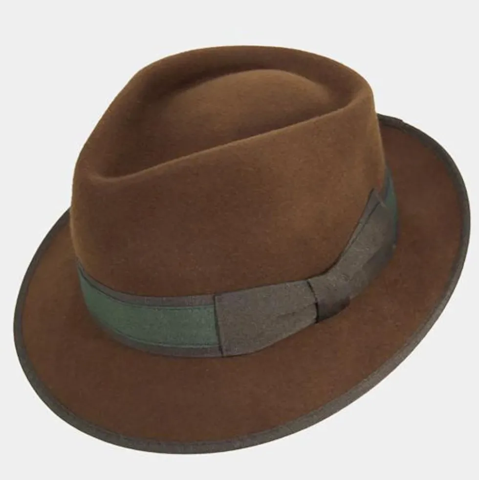 Chapeau en feutre Fedora - Marron