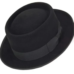 Chapeau en feutre Porkpie - Noir