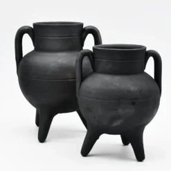 Chaudron en terre cuite noire de Bisalhães