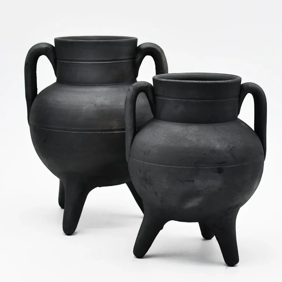Chaudron en terre cuite noire de Bisalhães