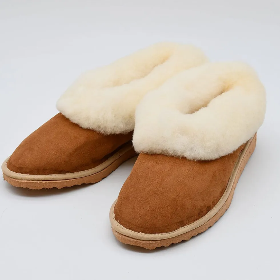 Chaussons en peau de mouton retournée