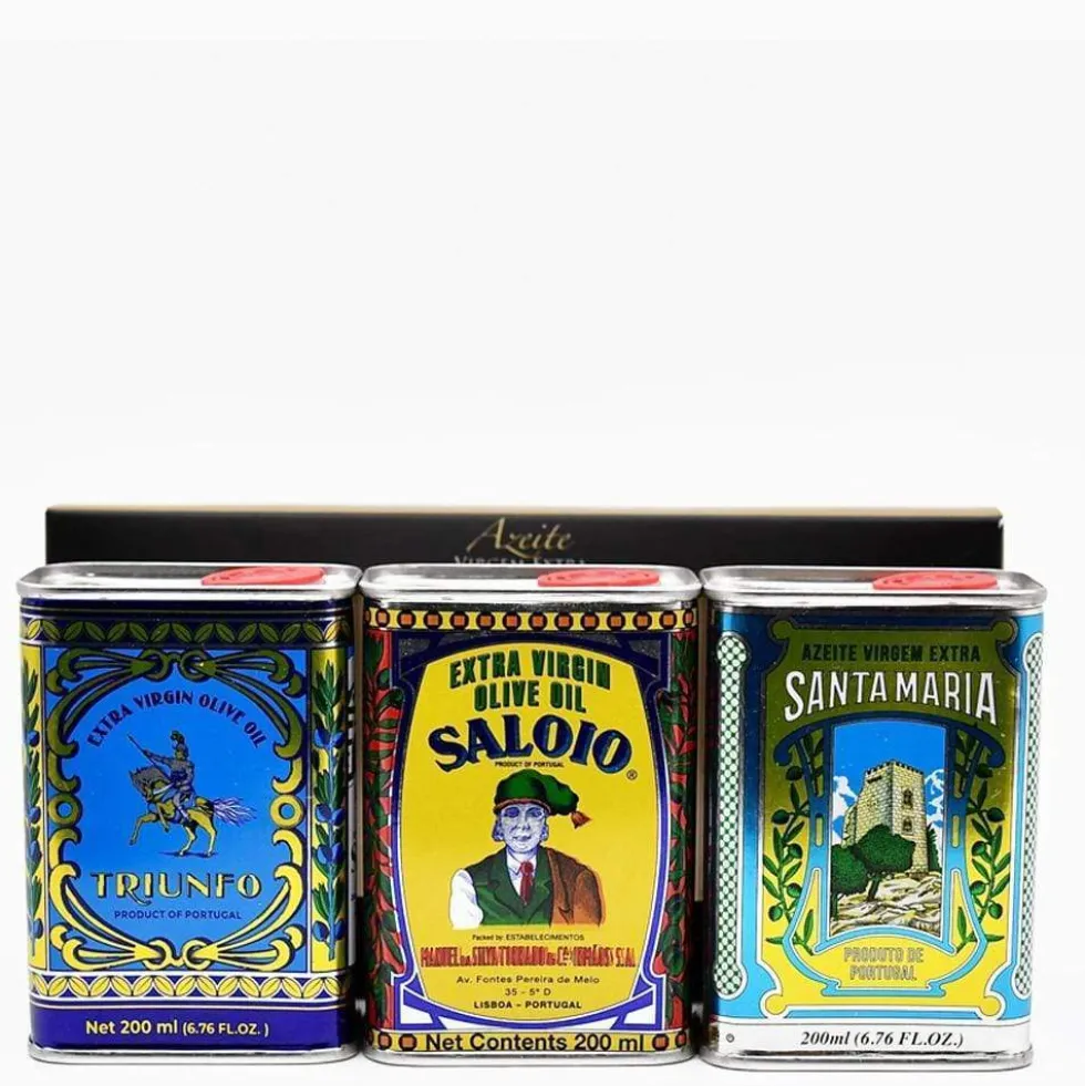 Coffret de 3 boites d'huile d'olive
